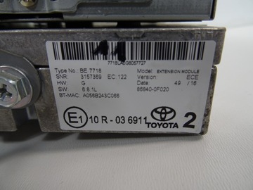 фото thumb №11, Yaris iii радио навигация модуль bluetoot 86140-0d220