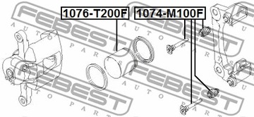 фото thumb №2, Направляющие зажим febest 1074-m100f