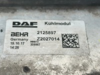 Радиатор воды 2125896 интеркулер 2125897 daf xf 106 480 гарантия Цена, фото thumb