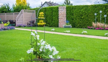 OBELISK OGRODOWY METALOWY NA KWIATY RÓŻE 120 cm
