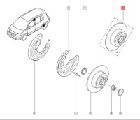 фото thumb №3, Гальмівні диски x2 задня renault grand scenic ii 274mm оригінальні 7701208230