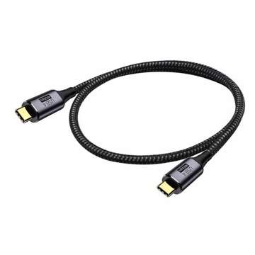 Kabel Thunderbolt 100W USB-C USB 4,0 MEGA MOCNY 40GB 8K 60Hz 1m OPLOT