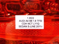 фото thumb №10, Фара ліва ліве зад задня w крило led 8k5945095k audi a4 b8 sedan