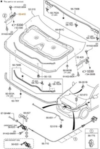 фото thumb №2, Петля капота перед правые mazda cx-5 kf 2017- оригинал