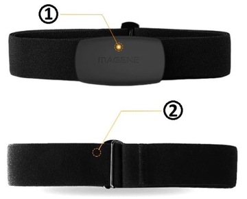 MAGENE Pas TĘTNA Bluetooth ANT+ GARMIN ZWIFT ENDOM