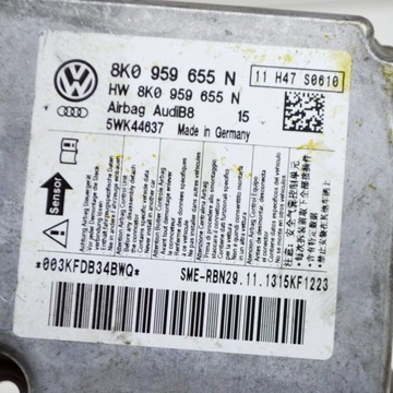 фото thumb №6, Audi a5 sportback 8ta 2014 блок керування / модуль подушка безпеки