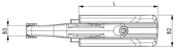 Зажим регулируемый 7600-30 M16x18 AMF