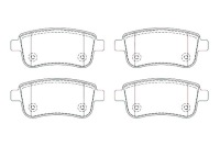 Breck тормозные колодки тормозные renault задний  megane 08- ham. Цена, фото thumb