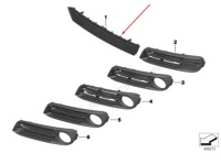 фото thumb №9, Bmw 5 f10 бампер передний нижняя решётка acc 51117331725 7331725 2015 oem