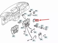 Mb sprinter w903 прибор панель paper clip кронштейн a9016800614 Цена, фото thumb