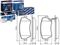 фото thumb №1, Bosch тормозные колодки тормозные nissan перед micra note 1,2