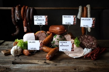 Классические ламинированные ценники для мяса - 50 шт.