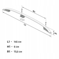 фото thumb №8, Рейлінги дахові багажник do mitsubishi asx i 2010-2021