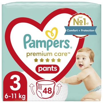 Подгузники Pampers Premium Care 3 48 шт 6-11 кг.