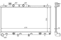 фото thumb №1, Nissens радиатор wody subaru legacy iv 3.0 r awd