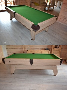8FT Stół Bilardowy Radley Vintage Pool Sonoma J. + Nakładka Cymbergaj-Tenis