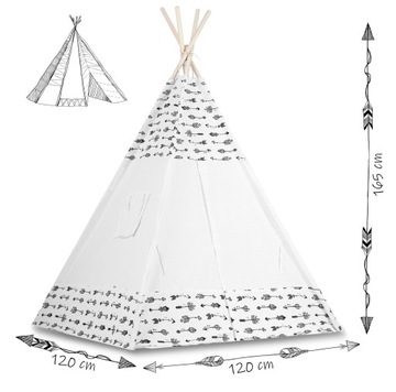 Палатка TIPI детская Гирлянда Светодиодные подушки