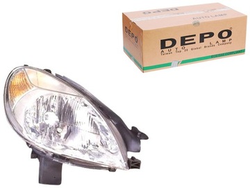фото thumb №1, Depo фара h4 электрический цвет вкладыш: хром