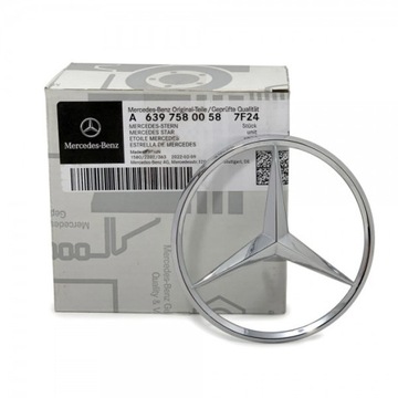 фото thumb №1, Mercedes w639 v-kl vito емблема зад знак зірка оригінал