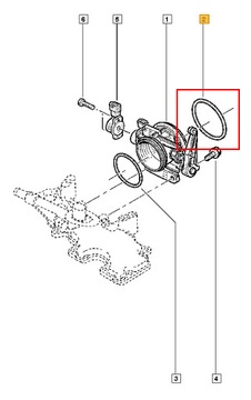 фото thumb №13, Ущільнювальне кільце дросельної заслінки espace iii 2.0 16v kpl оригінал