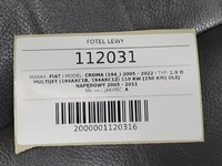 фото thumb №11, Сидіння лівий перед водія шкіра europa подушка безпеки fiat croma