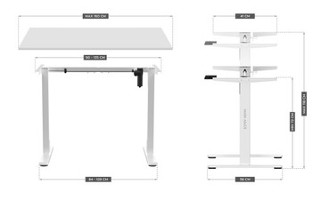 Mark Adler Xeno 2.0 Белый электрический каркас стола