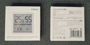 Метеостанция, датчик температуры и влажности с часами Xiaomi MIIIW