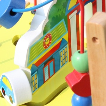 ДЕРЕВЯННАЯ МУЛЬТИМЕДИЙНАЯ ИГРОВАЯ СТАНЦИЯ WOODEN WALKER PUSH CUBE