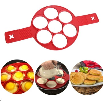 SILIKONOWA FORMA DO NALEŚNIKÓW jajek sadzonych omletów pancakes 1309