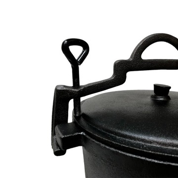 Kociołek myśliwski żeliwny 8L garnek ognisko grill