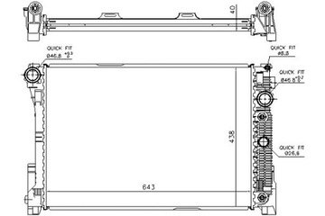 фото thumb №15, Радіаторів двигуна nissens 67162 2045000603