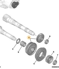 фото thumb №10, Колесо п'ятого передача piątka peugeot 1007 2008 208 301 405 406 407 307 508 org