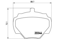фото thumb №1, Brembo тормозные колодки тормозные land rover defender cabrio