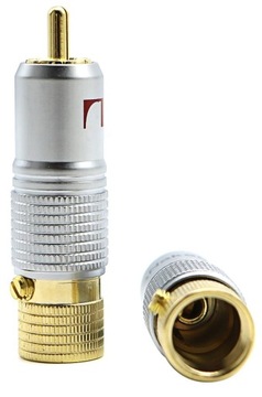 NAKAMICHI SKRĘCANY WTYK RCA ZŁĄCZE CINCH 2szt