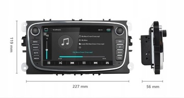 РАДИО 2 DIN FORD ANDROID 8.1 WIFI GPS НАВИГАЦИЯ