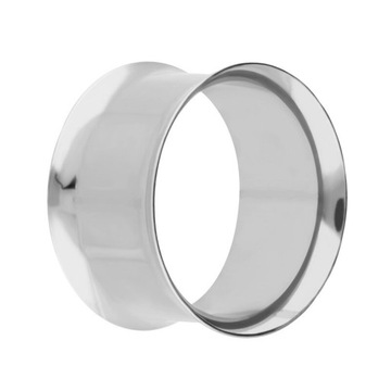 Tunel Klasyczny Metal Stal Siodłowy Do Ucha Srebrny 36mm