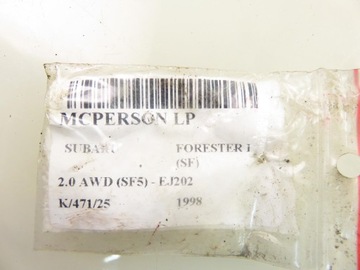 фото thumb №8, Mcperson левый переднее subaru forester i sf 2.0 awd 125 - ej202