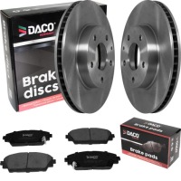 фото thumb №1, Тормозные диски i тормозные колодки daco germany mazda 3 13- перед