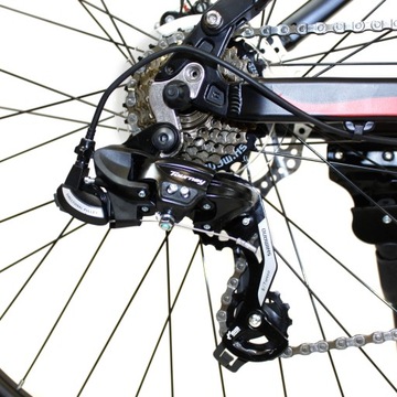 Полный MTB велосипед Алюминиевые колеса Аксессуары Shimano