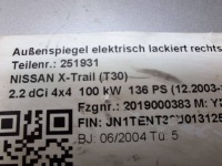фото thumb №7, Зеркало правое nissan x-trail t30 01-07 европа 3 pin
