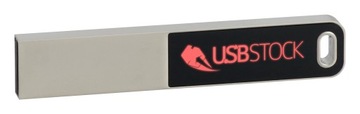 РЕКЛАМНЫЙ USB-накопитель с логотипом, металл PDslim-2 LED 32ГБ, ГРАВИРОВКА, 10 ШТ.