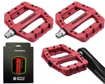 НЕЙЛОНОВЫЕ ПЕДАЛИ ROCKRBOS MTB ПЛАТФОРМА 2017-12CRD