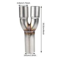Подвійний впуск з нержавіюча сталь нержавіючої o діаметра 1,5 Недорого, фото thumb