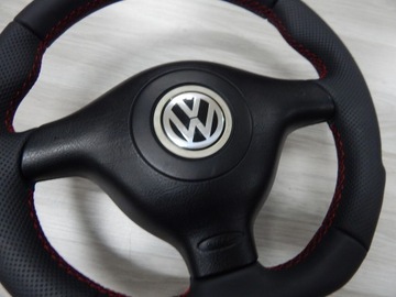 фото thumb №9, Vw golf iv passat b5 bora - руль новая кожа sport подушка