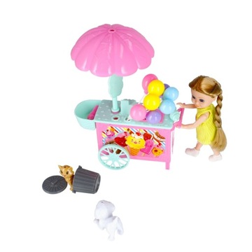 LODZIARNIA ZABAWKA z małą LALKĄ 15 cm z akcesoriami MEGA CREATIVE lalki