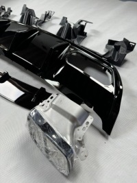 фото thumb №6, Диффузор накладка mercedes w176 amg чёрный блеск