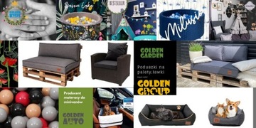 Poduchy ogrodowe na euro palety, na meble taras ogród PIANKA120x65x15
