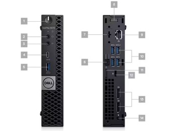 МикроПК DELL 5070 i5-9500 6x 4,40 ГГц T 32 ГБ/256 WIFI