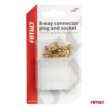фото thumb №7, Штекер гнездо разъём соединитель электрические 8 pin + коннекторы amio-03516