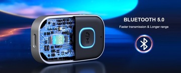 АДАПТЕР-ПЕРЕДАТЧИК BLUETOOTH 5.0 AUX MINI-JACK 3.5